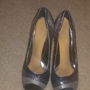 Black / Silver High Heels